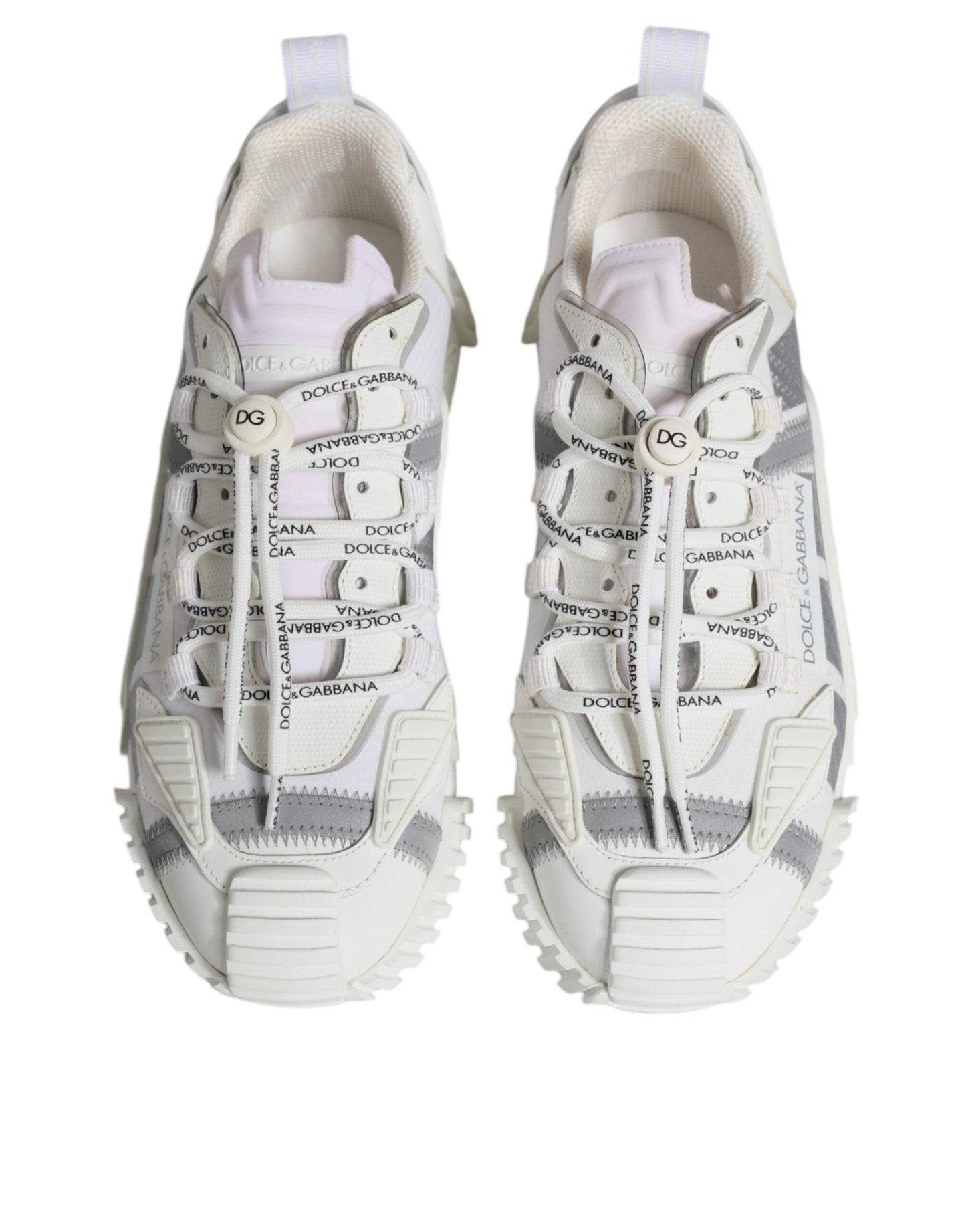 Dolce & Gabbana White Lace Up Low Top NS1 Sneakers Shoes - Arichezz.store