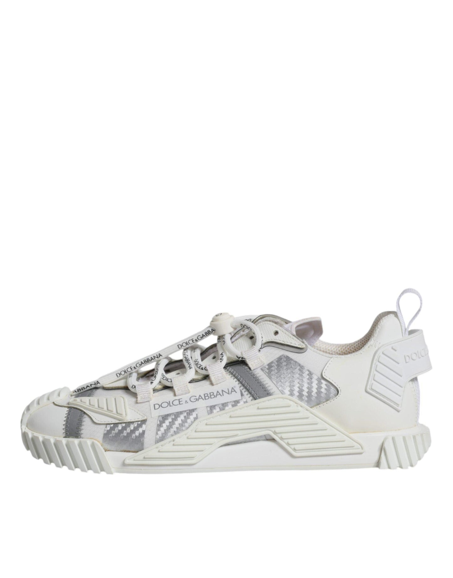 Dolce & Gabbana White Lace Up Low Top NS1 Sneakers Shoes - Arichezz.store