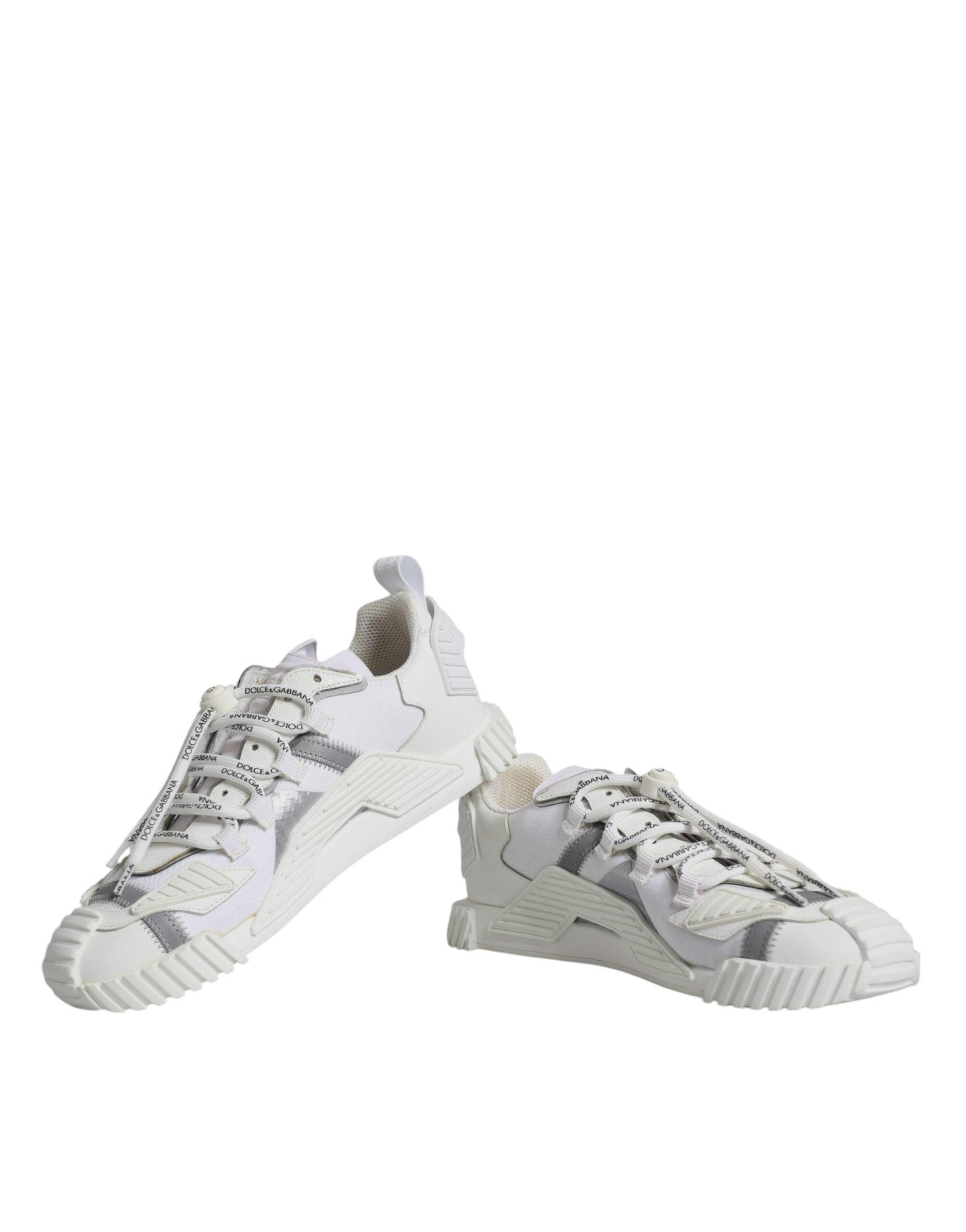 Dolce & Gabbana White Lace Up Low Top NS1 Sneakers Shoes - Arichezz.store