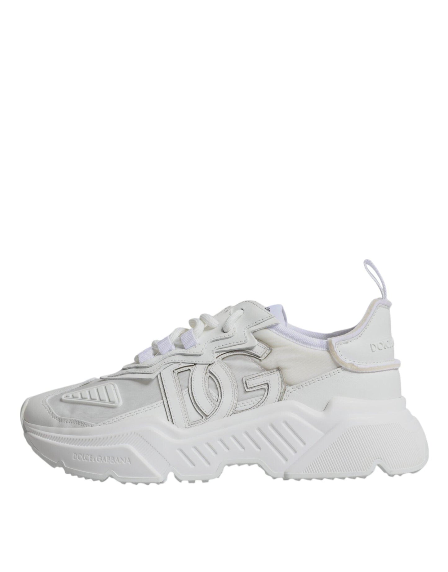 Dolce & Gabbana White Nylon Daymaster Low Top Sneakers Shoes - Arichezz.store