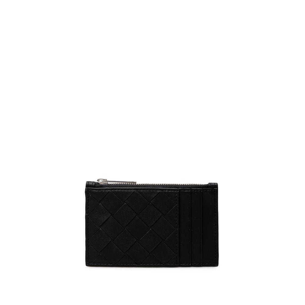 Bottega Veneta Black Leather Wallet - Arichezz.store