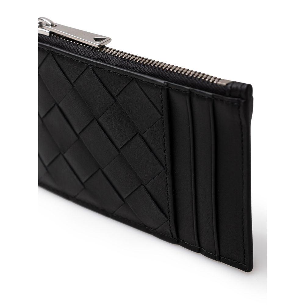 Bottega Veneta Black Leather Wallet - Arichezz.store