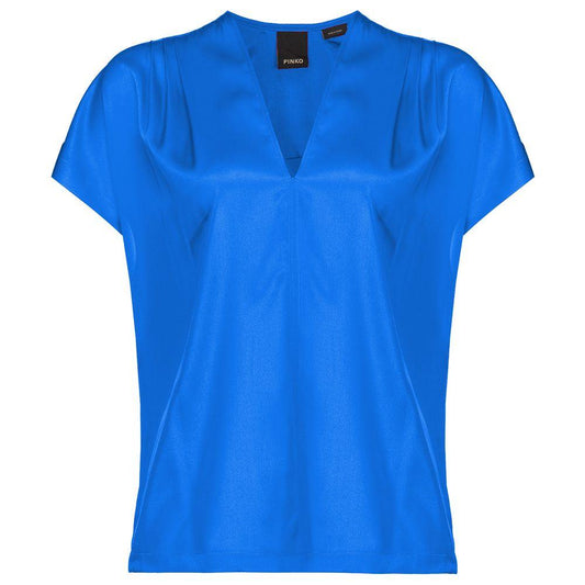 PINKO Blue Silk Sweater - Arichezz.store