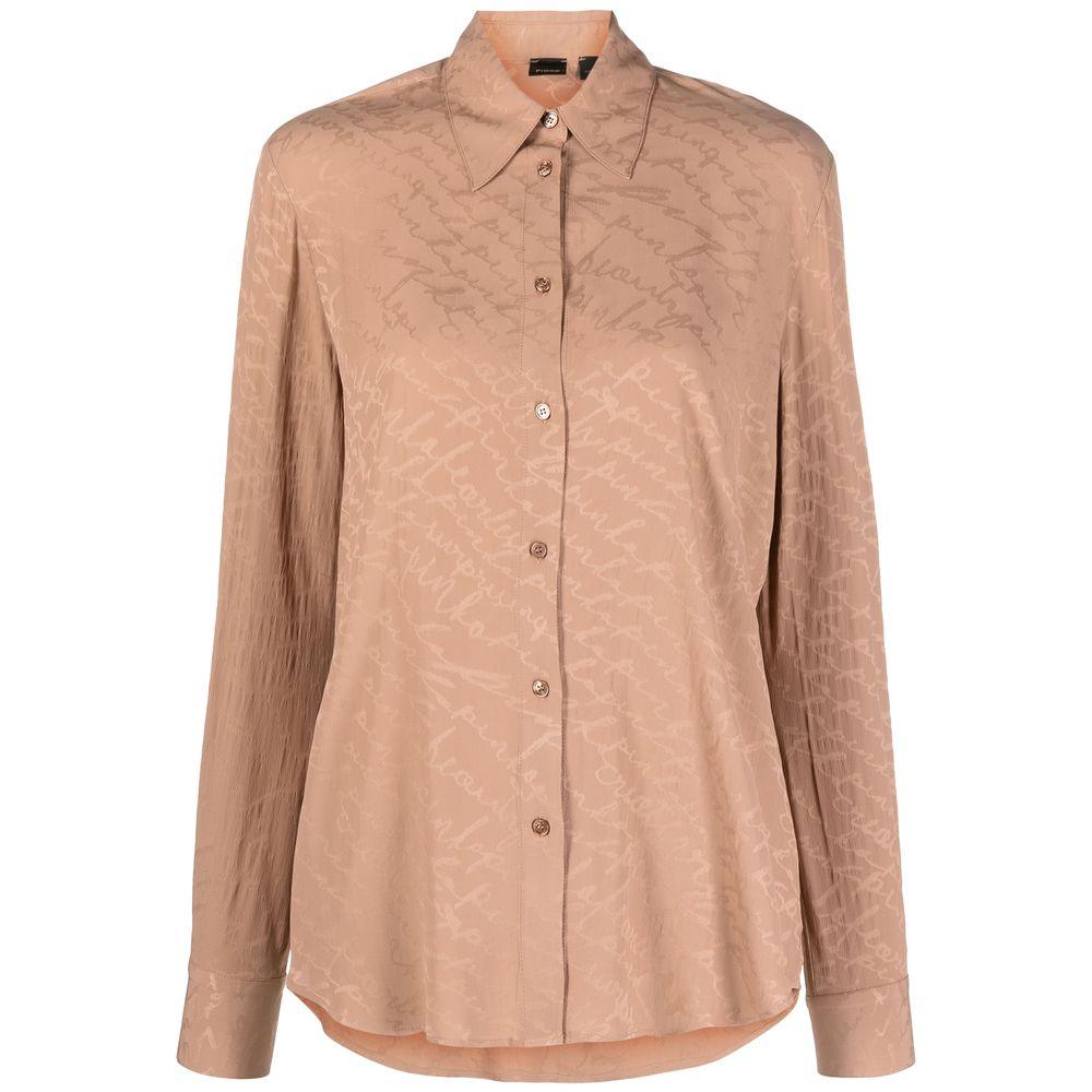 PINKO Beige Acetate Shirt - Arichezz.store