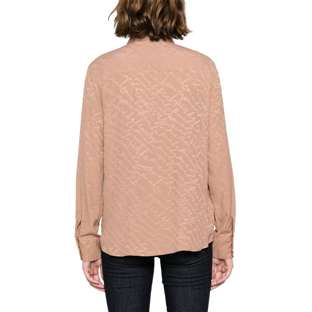 PINKO Beige Acetate Shirt - Arichezz.store