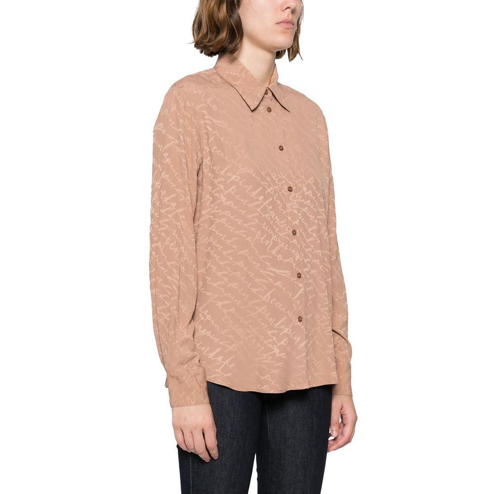 PINKO Beige Acetate Shirt - Arichezz.store