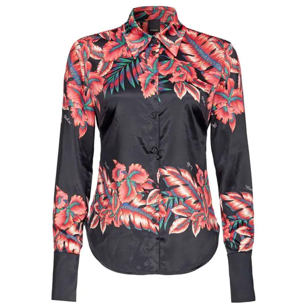 PINKO Black Viscose Shirt - Arichezz.store