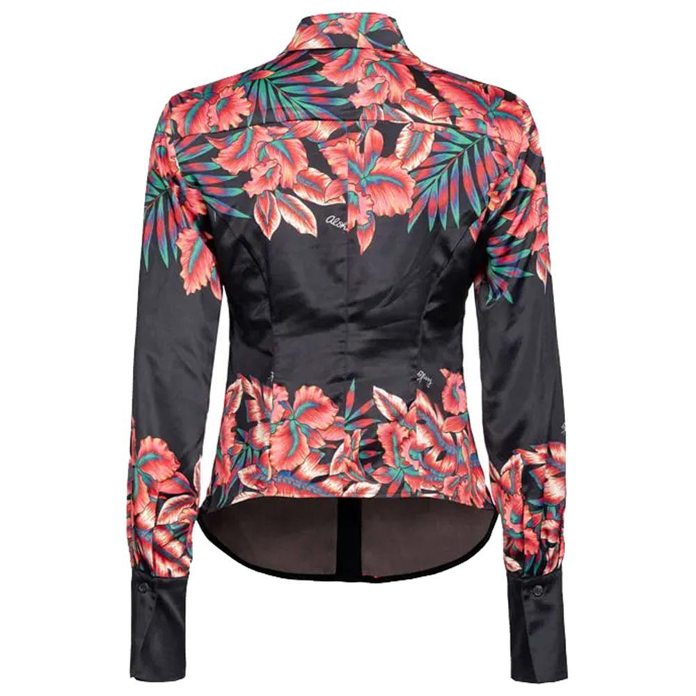 PINKO Black Viscose Shirt - Arichezz.store