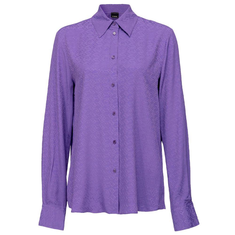 PINKO Purple Acetate Shirt - Arichezz.store