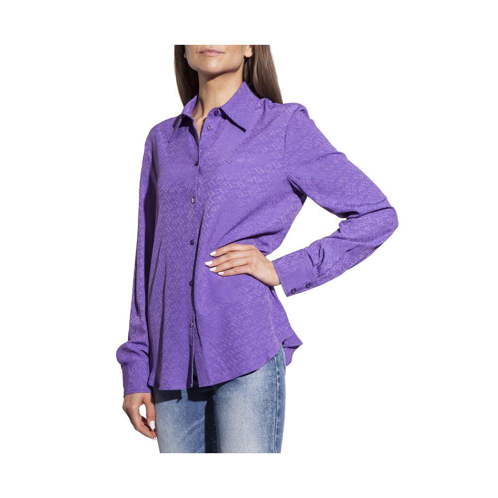 PINKO Purple Acetate Shirt - Arichezz.store