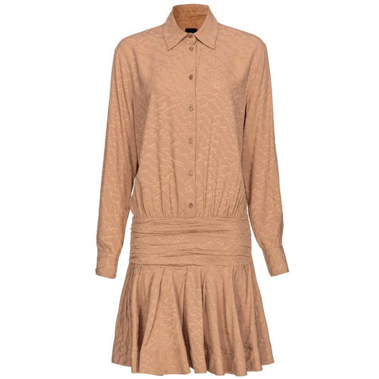 PINKO Beige Acetate Dress - Arichezz.store