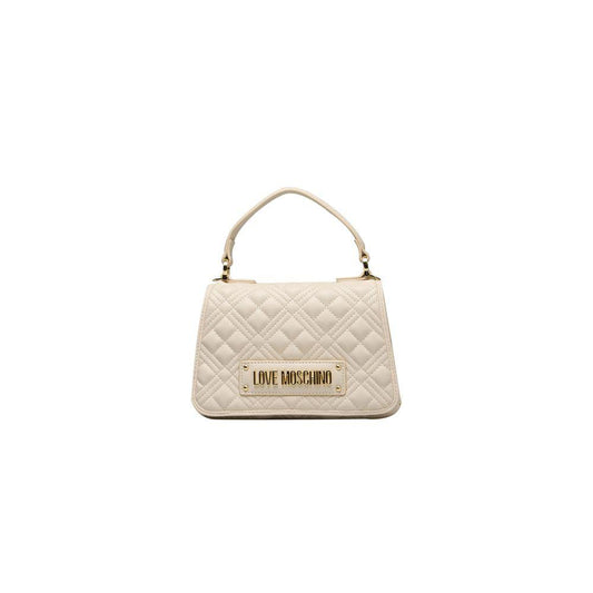 Love Moschino Beige Polyethylene Women Handbag - Arichezz.store