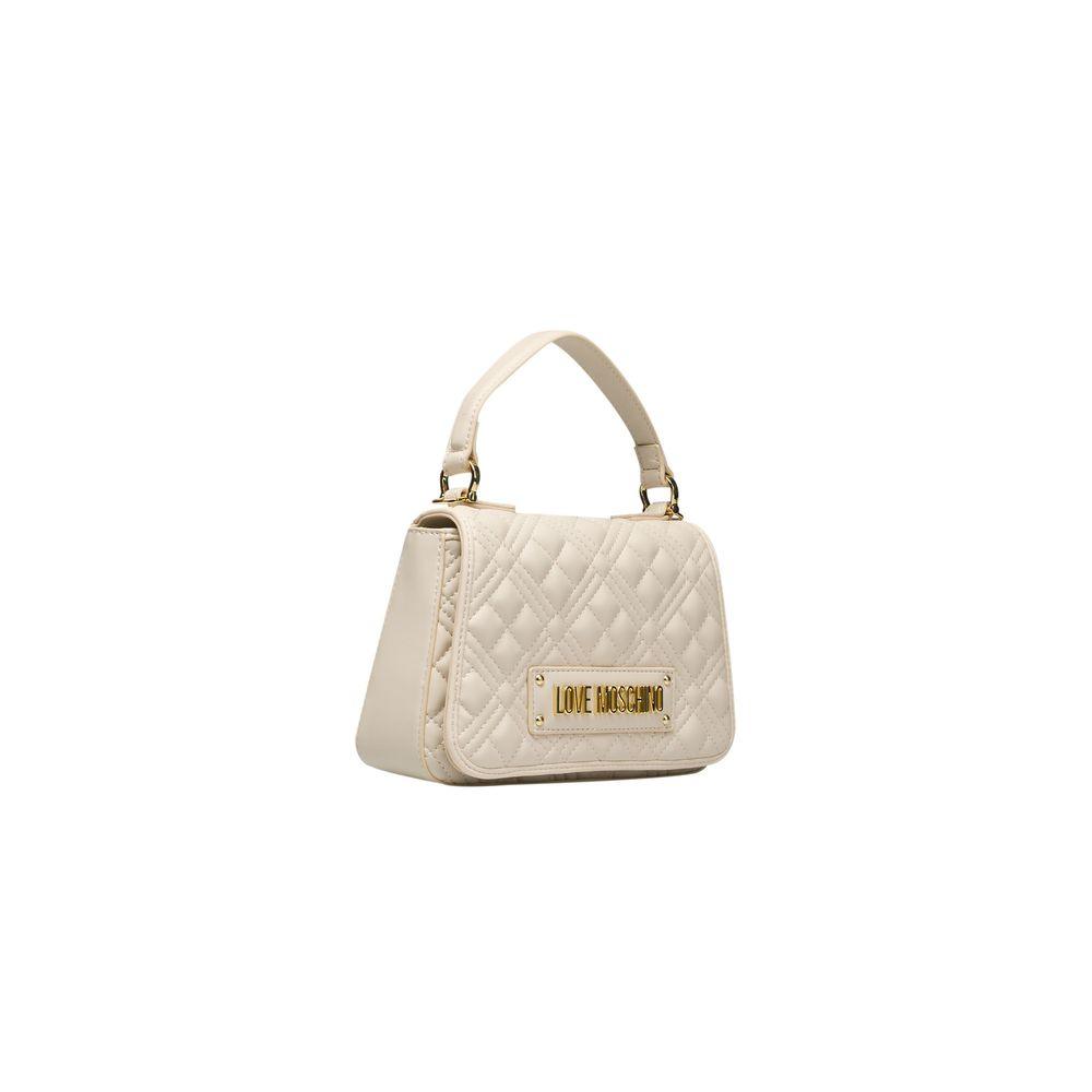 Love Moschino Beige Polyethylene Women Handbag - Arichezz.store