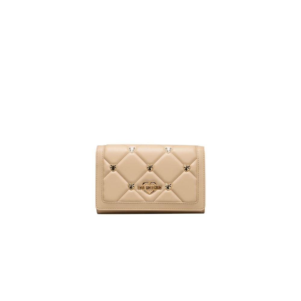 Love Moschino Beige Polyethylene Women Crossbody Bag - Arichezz.store