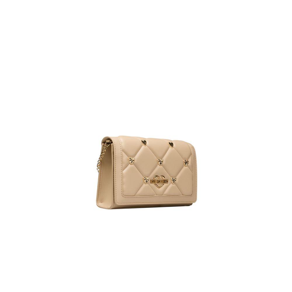 Love Moschino Beige Polyethylene Women Crossbody Bag - Arichezz.store