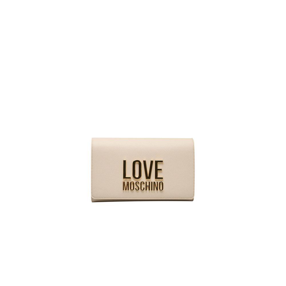 Love Moschino Beige Polyethylene Women Crossbody Bag - Arichezz.store