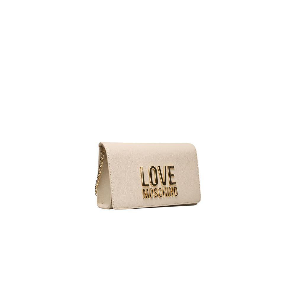 Love Moschino Beige Polyethylene Women Crossbody Bag - Arichezz.store