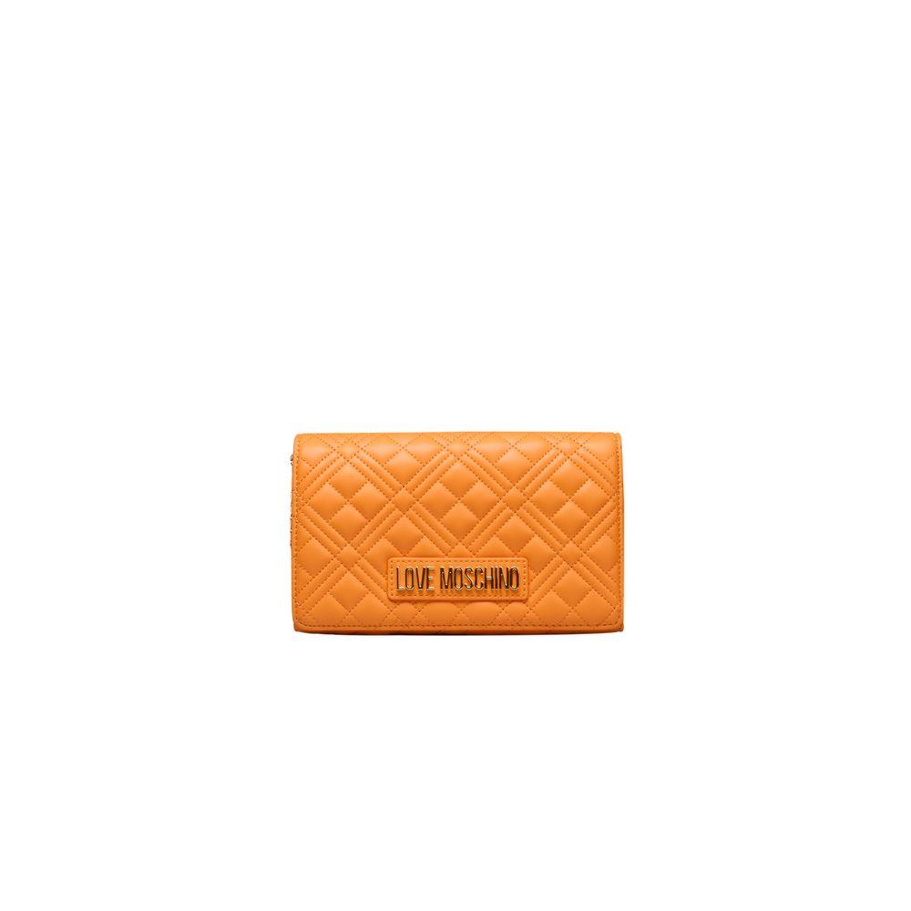 Love Moschino Orange Polyethylene Women Crossbody Bag - Arichezz.store