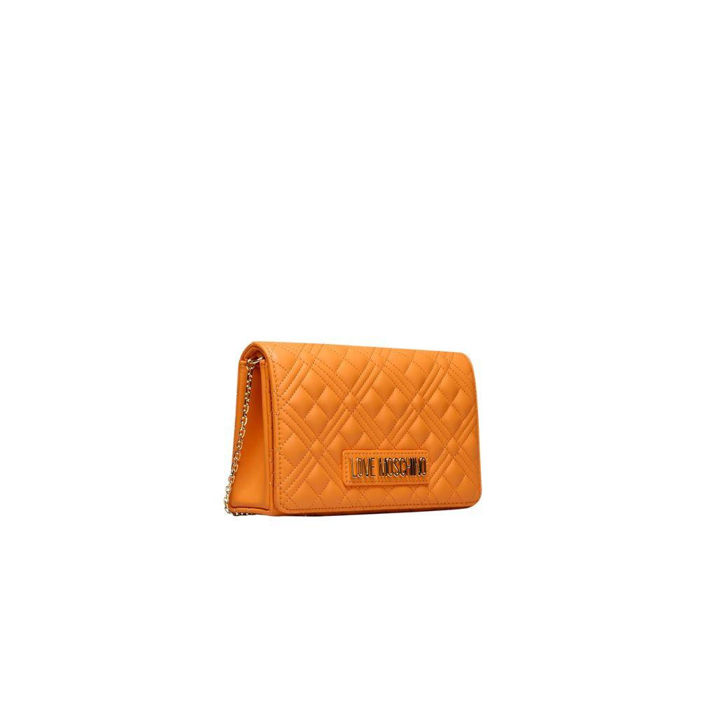 Love Moschino Orange Polyethylene Women Crossbody Bag - Arichezz.store