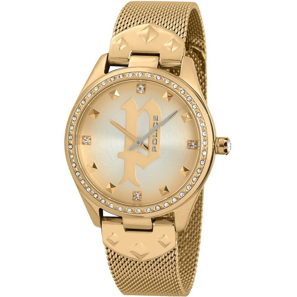 Police Gold Stainless Steel Watch - Arichezz.store