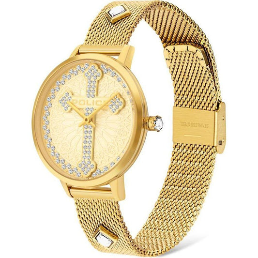 Police Gold Stainless Steel Watch - Arichezz.store