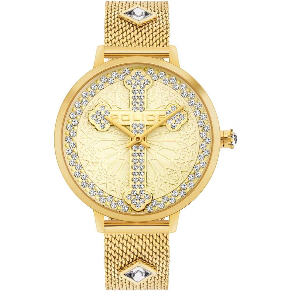 Police Gold Stainless Steel Watch - Arichezz.store