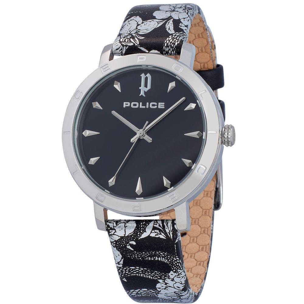 Police Black Leather Watch - Arichezz.store