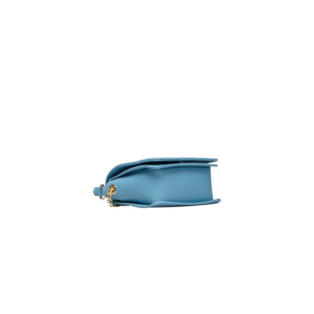 Love Moschino Light Blue Polyethylene Women Handbag - Arichezz.store