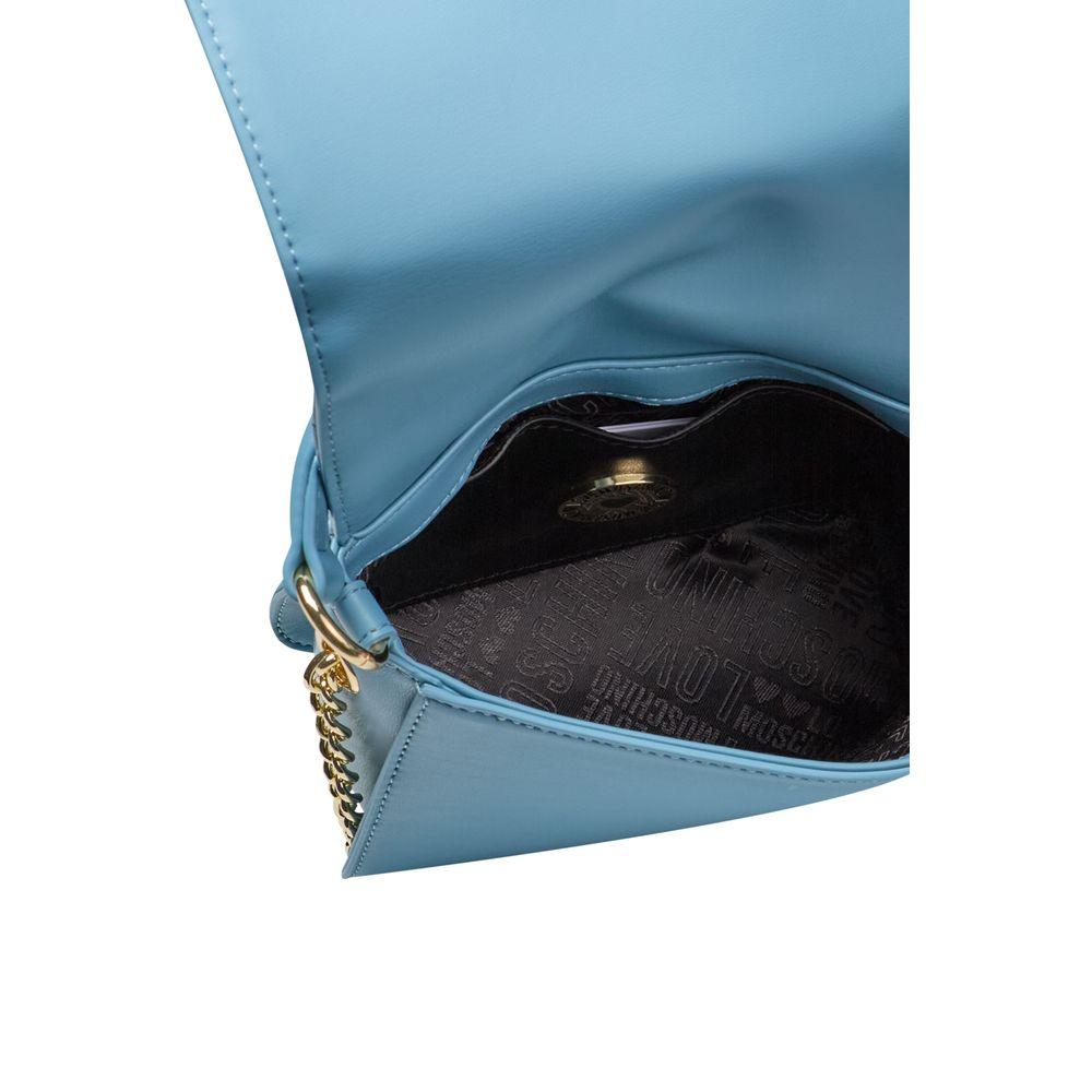 Love Moschino Light Blue Polyethylene Women Handbag - Arichezz.store