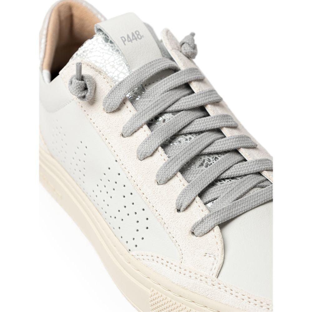 P448 White Leather Sneaker - Arichezz.store