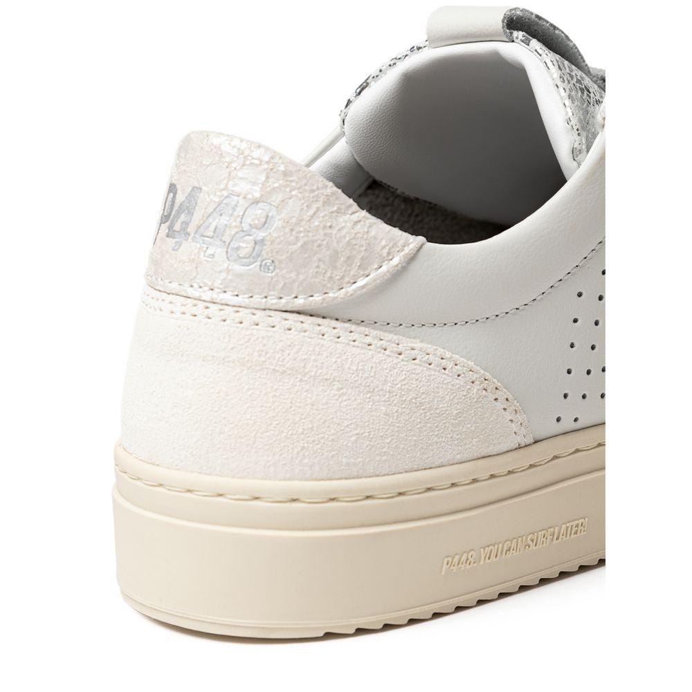 P448 White Leather Sneaker - Arichezz.store