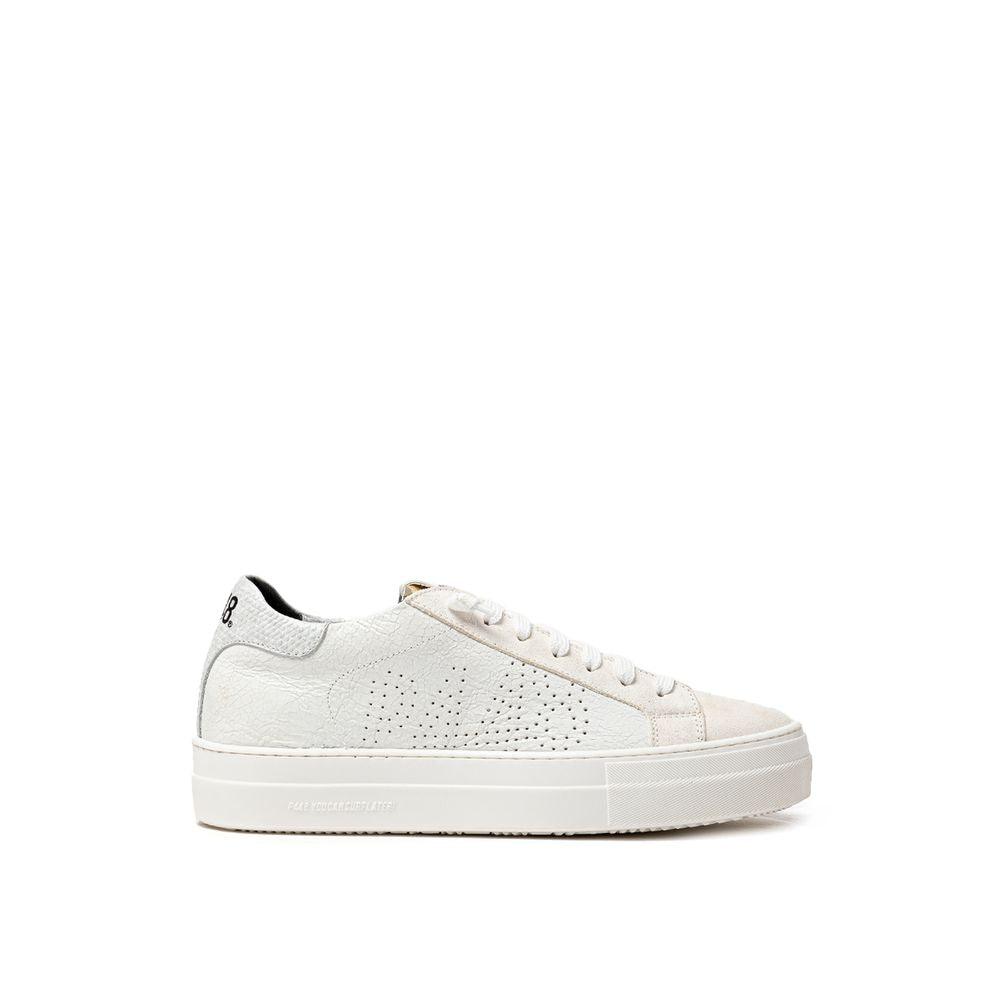 P448 White Leather Sneaker - Arichezz.store