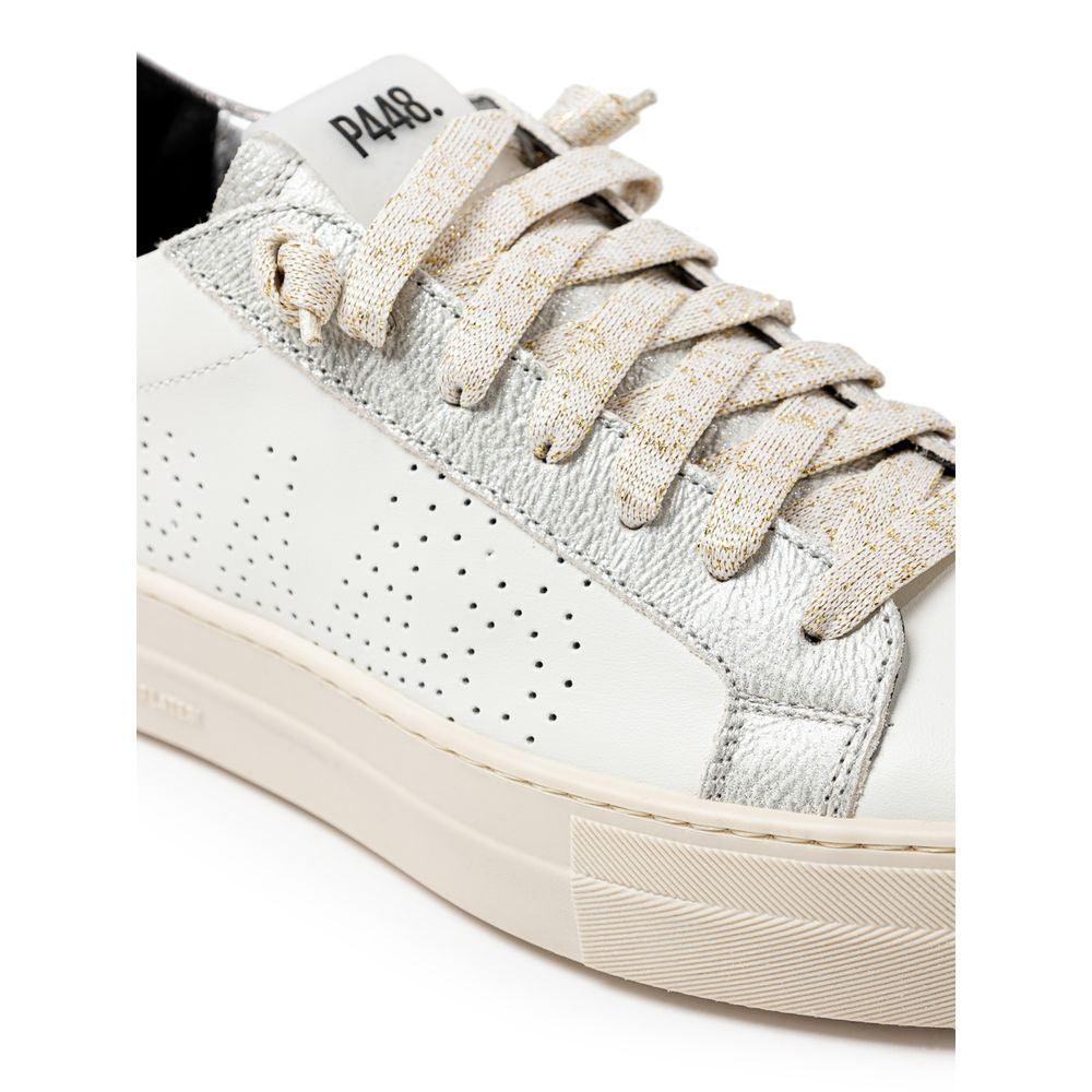 P448 F23THEA-W White Leather Sneakers - Arichezz.store