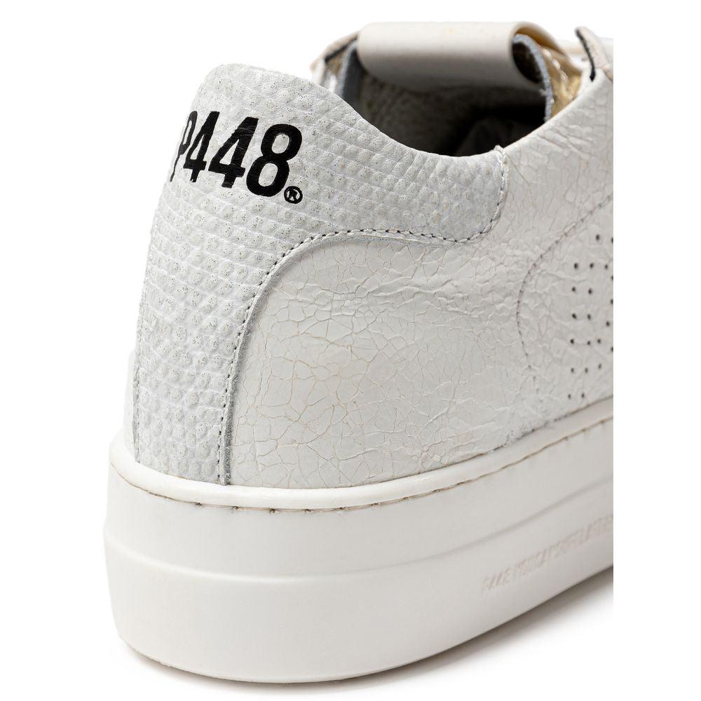 P448 White Leather Sneaker - Arichezz.store