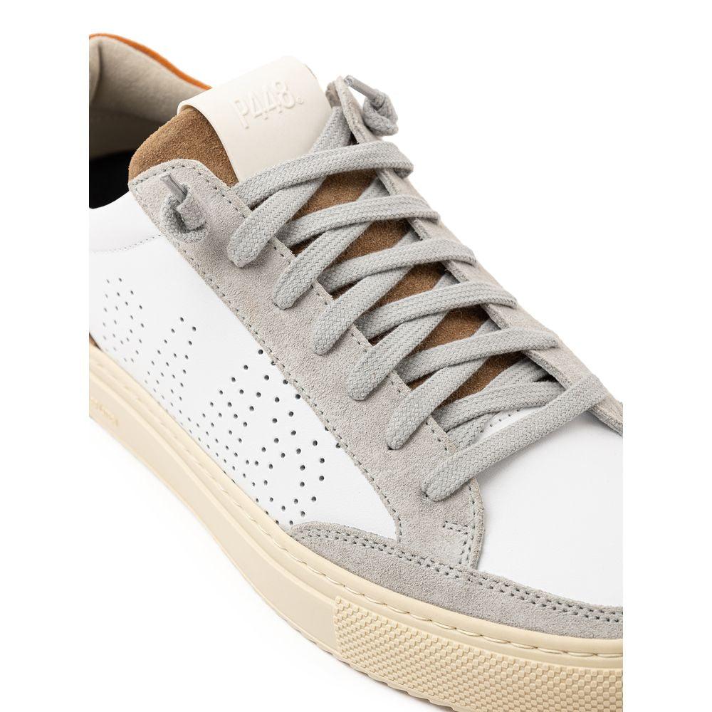 P448 White Leather Sneaker - Arichezz.store