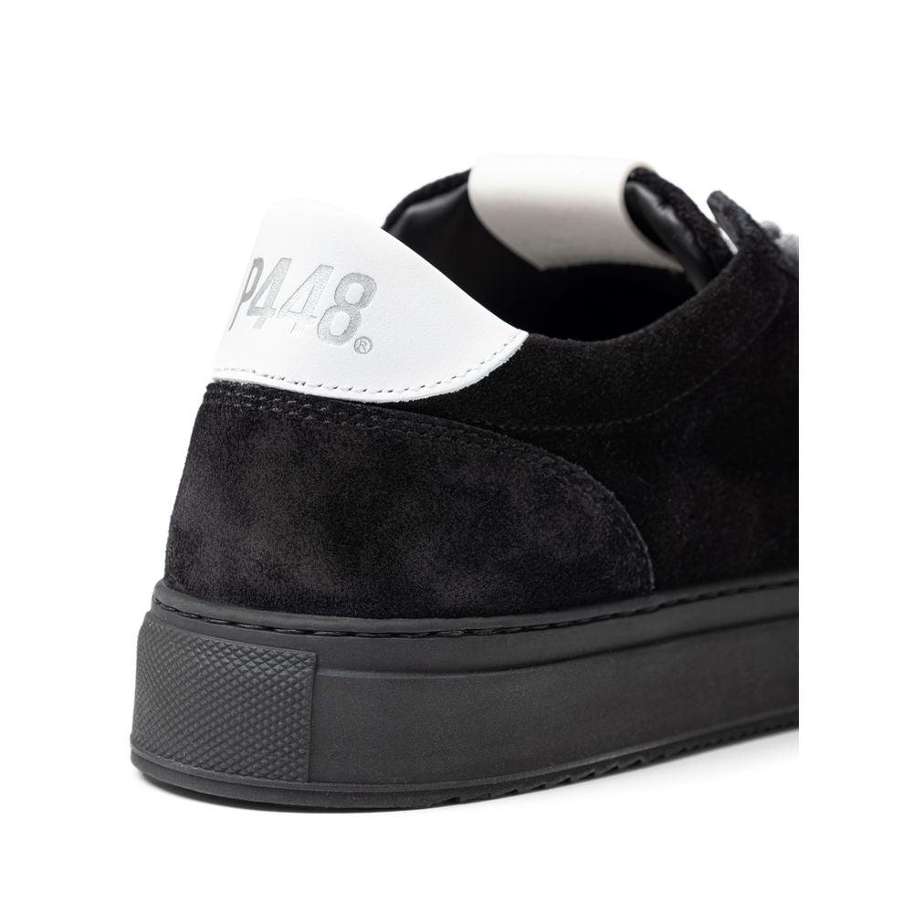 P448 Black Leather Scamociata Sneaker - Arichezz.store