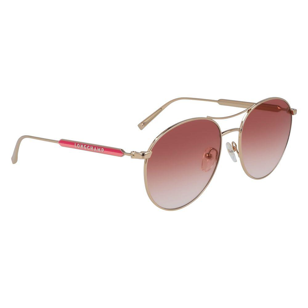 Longchamp Gold Metal Sunglasses - Arichezz.store