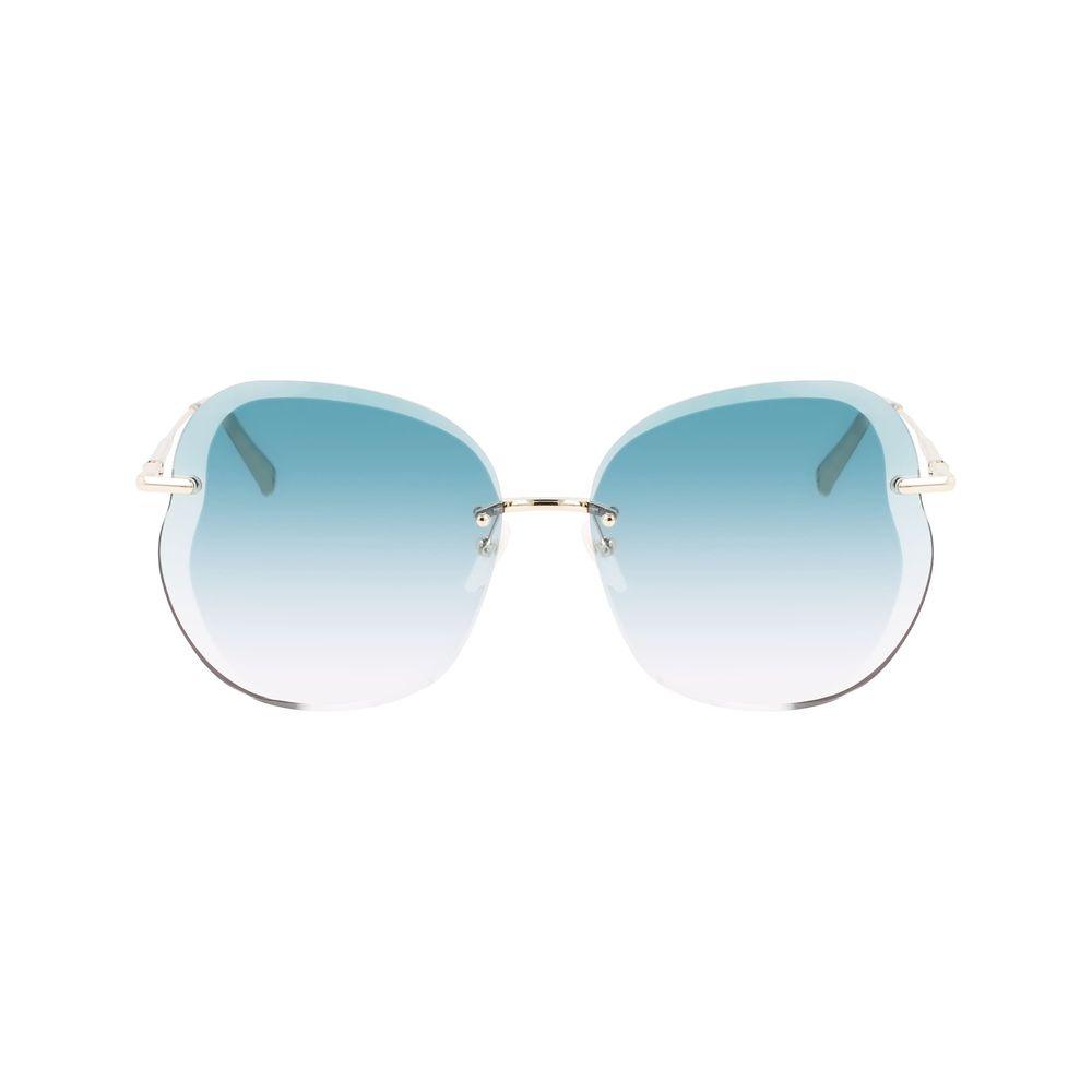 Longchamp Gold Metal Sunglasses