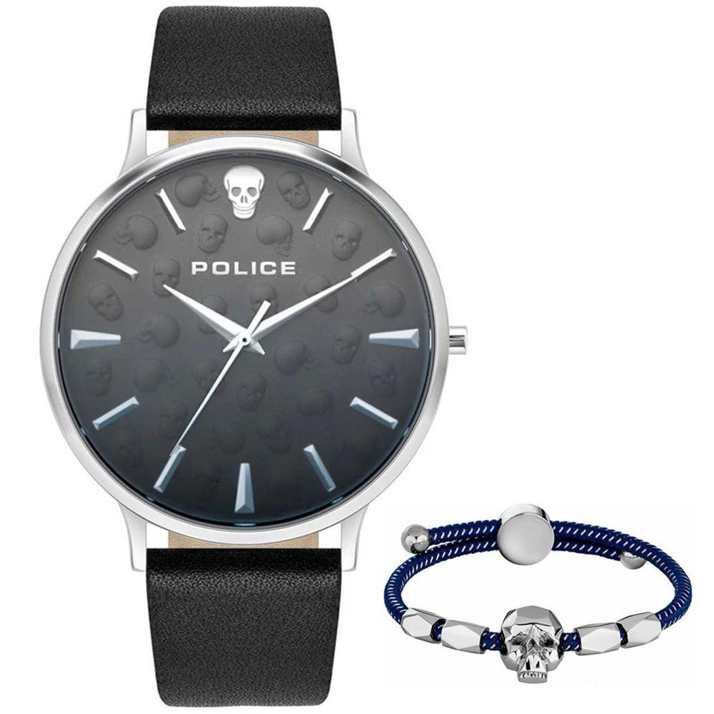 Police Black Leather Watch - Arichezz.store