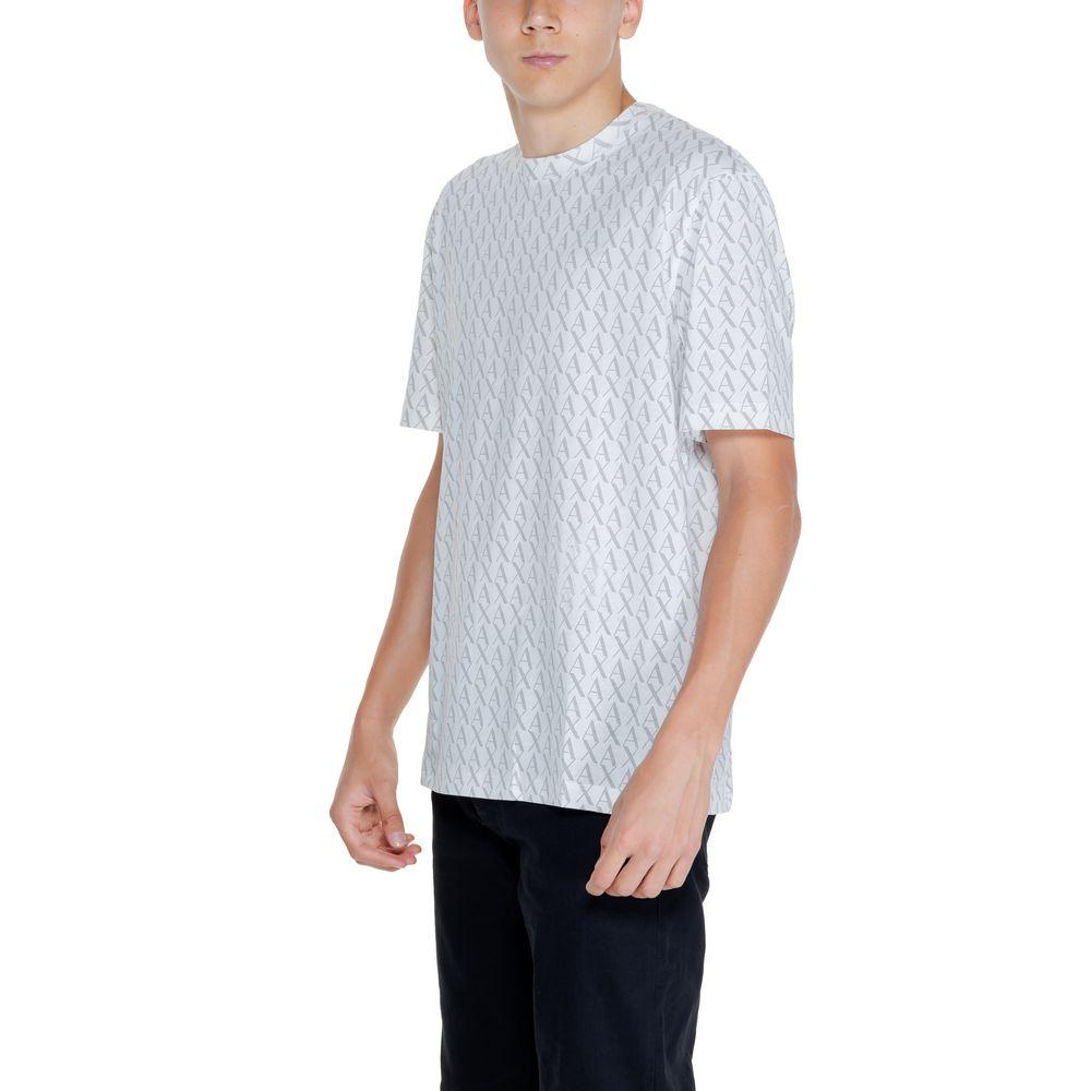 Armani Exchange White Cotton T-Shirt