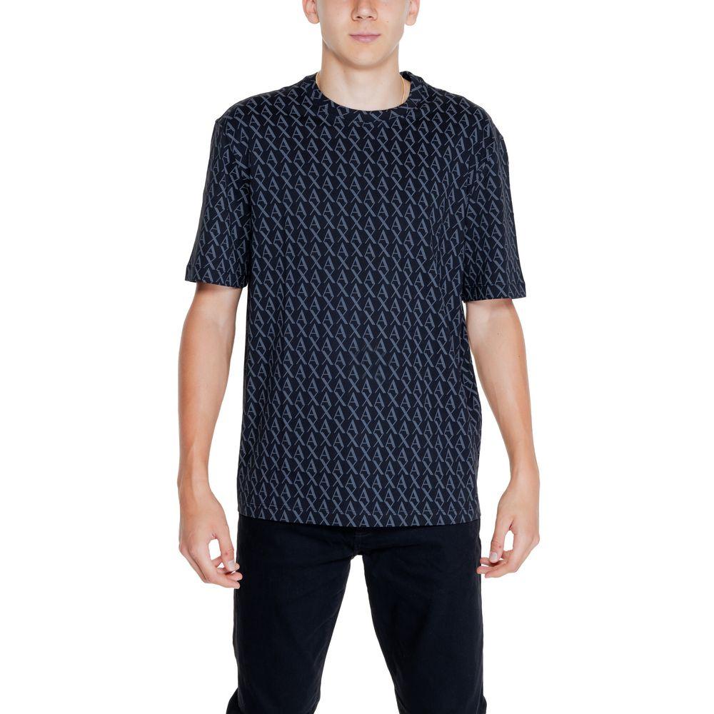 Armani Exchange Black Cotton T-Shirt - Arichezz.store