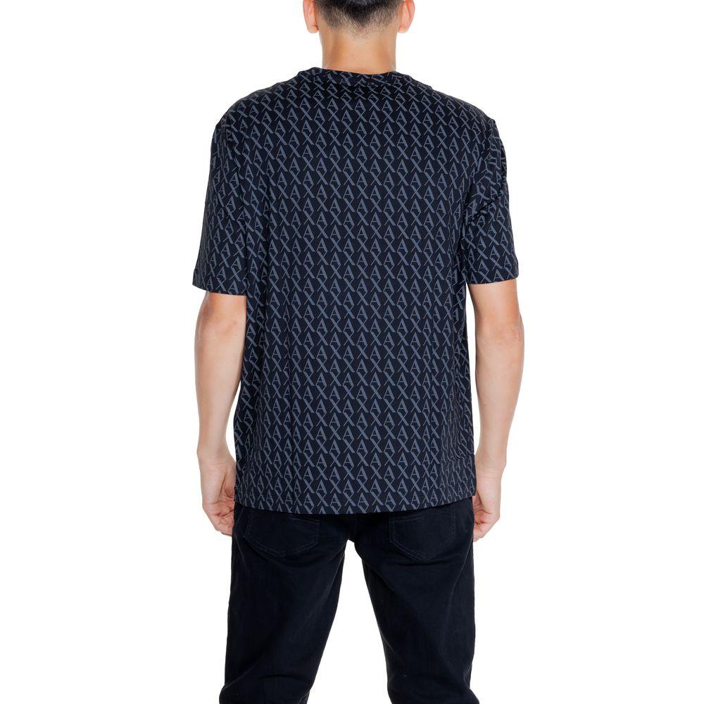 Armani Exchange Black Cotton T-Shirt - Arichezz.store