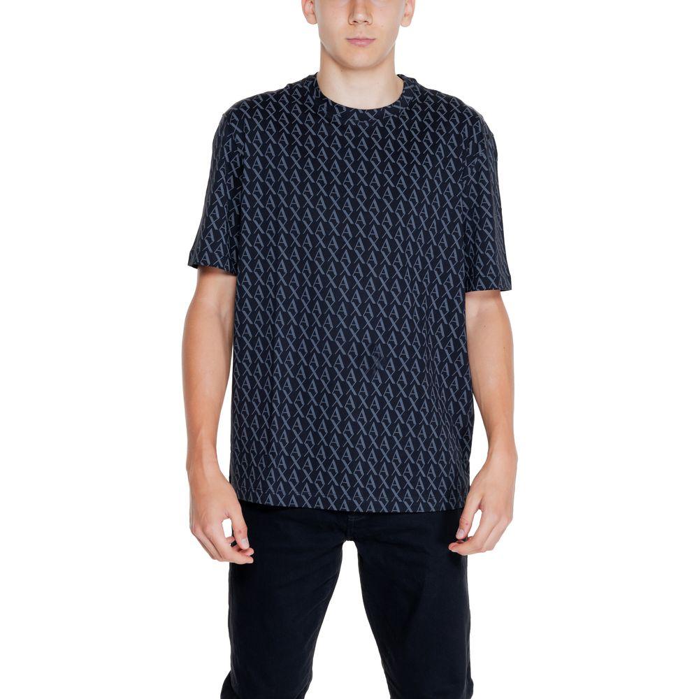 Armani Exchange Black Cotton T-Shirt - Arichezz.store