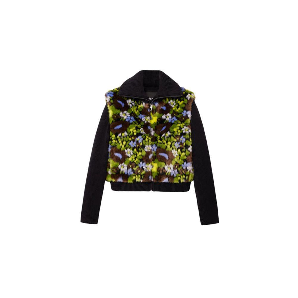 Desigual Black Cotton Jackets & Coat - Arichezz.store