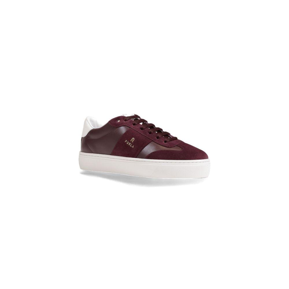 Furla Bordeaux Leather Sneaker - Arichezz.store