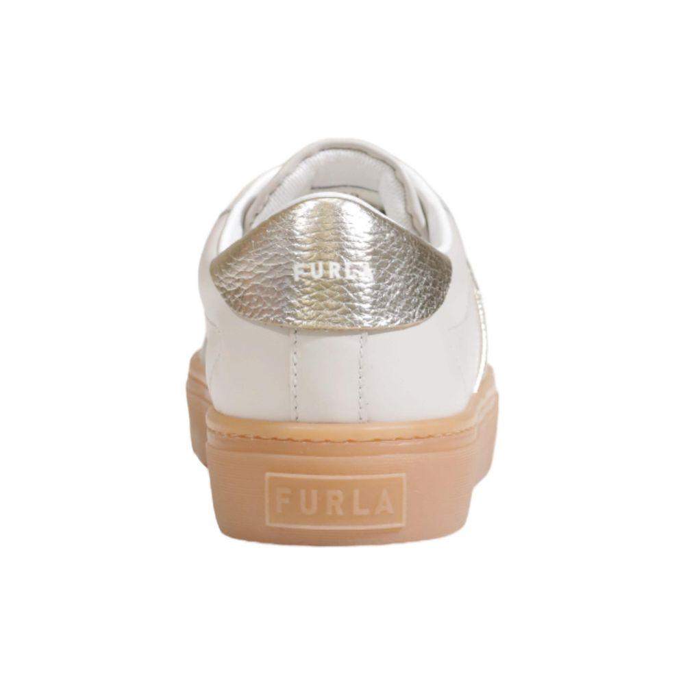 Furla Gray Leather Sneaker - Arichezz.store