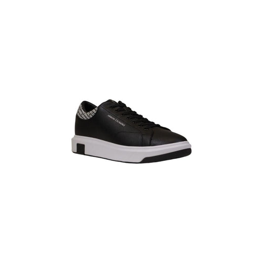 Armani Exchange Black Leather Sneaker - Arichezz.store