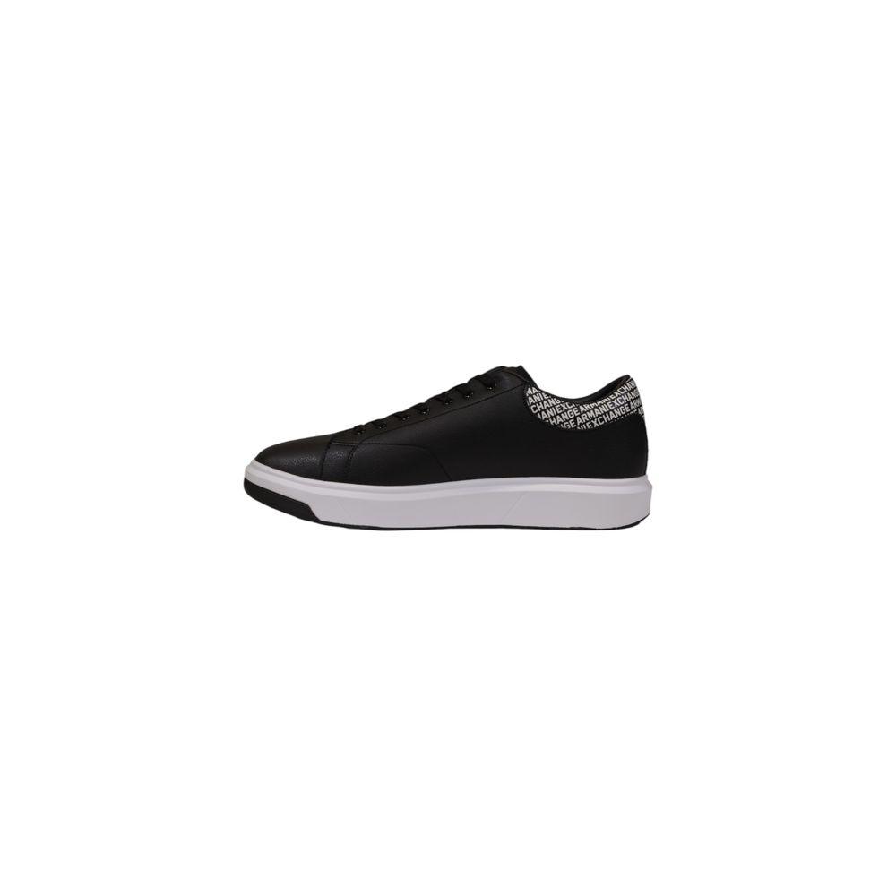 Armani Exchange Black Leather Sneaker - Arichezz.store