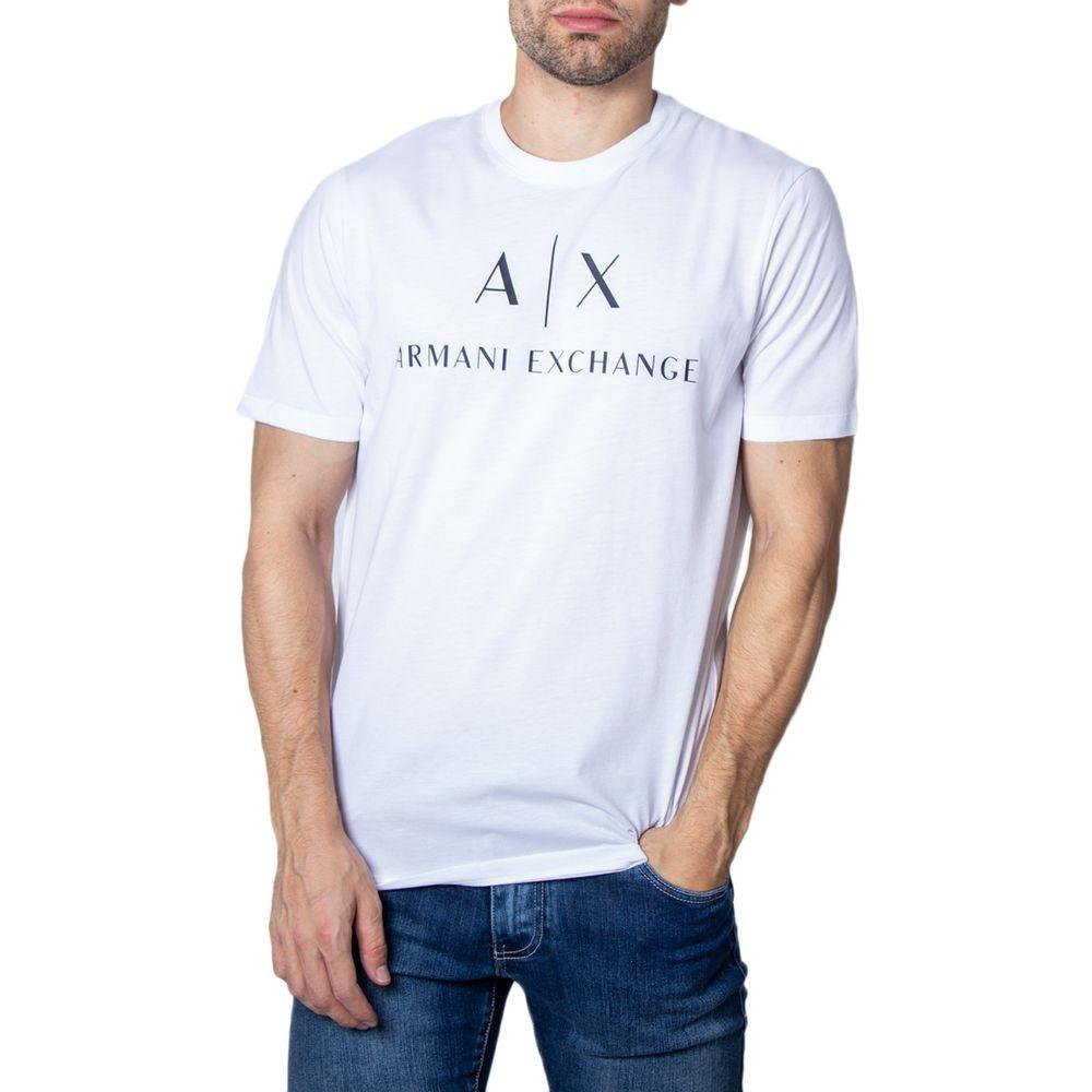 Armani Exchange White Cotton T-Shirt - Arichezz.store