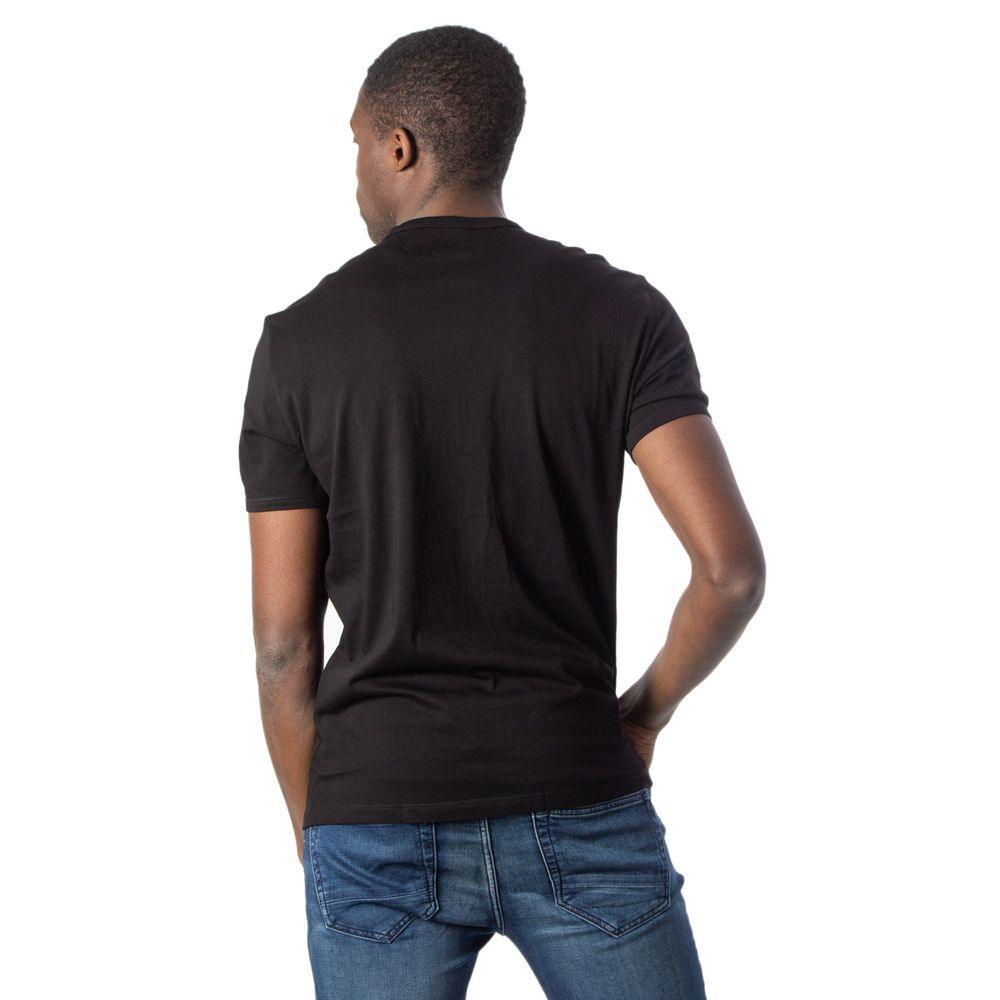 Armani Exchange Black Cotton T-Shirt - Arichezz.store